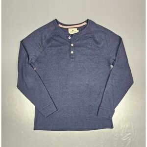 The Normal Brand Shirt Mens Large Blue Puremeso Everyday‎ Raglan Longsleeve